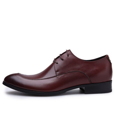 Business Comfortable Mens Dress Shoes , Summer Mens Brown Lace Up Dress Shoes