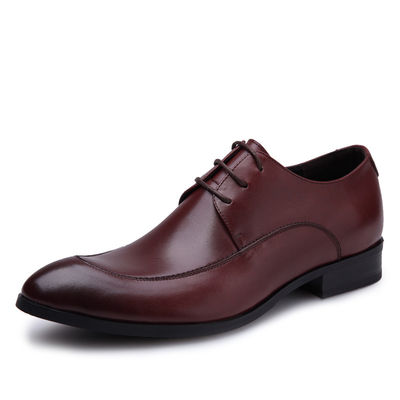 Business Comfortable Mens Dress Shoes , Summer Mens Brown Lace Up Dress Shoes