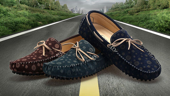 Leisure Mens Leather Loafers 41 - 45 Size Mens Suede Casual Shoes