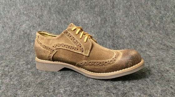 OEM Oxford Style Men Business Casual Shoes , Genuine Leather Lace Up Derby Shoes