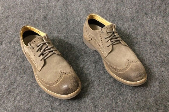 OEM Oxford Style Men Business Casual Shoes , Genuine Leather Lace Up Derby Shoes