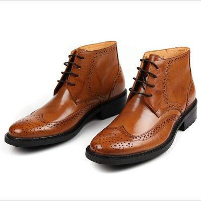 Autumn / Spring Mens Ankle Boots Mens Real Leather Chelsea Boots