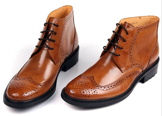 Autumn / Spring Mens Ankle Boots Mens Real Leather Chelsea Boots