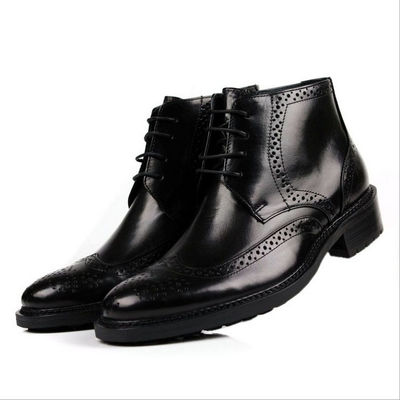 Autumn / Spring Mens Ankle Boots Mens Real Leather Chelsea Boots