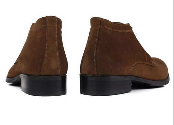 ODM Mens Chelsea Suede Boots , Black / Brown Mens Lace Up Casual Shoes