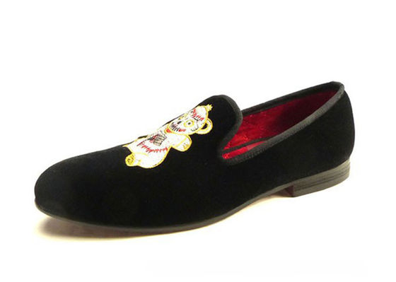 Informal Flat Mens Velvet Loafers Key Drawn Style Men Business Casual Shoes