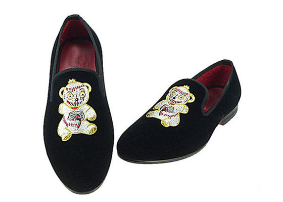 Informal Flat Mens Velvet Loafers Key Drawn Style Men Business Casual Shoes