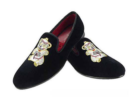 Informal Flat Mens Velvet Loafers Key Drawn Style Men Business Casual Shoes