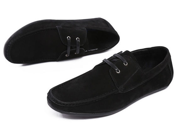White Cow Leather Business Casual Shoes , Original Design Modern Mens Slip On Loafers