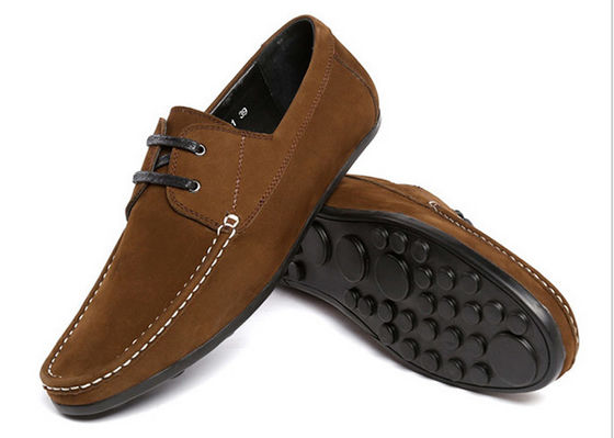 Fashion Flats Mens Leather Loafers Luxury Handmade Suede Shoes