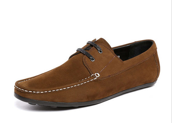 Fashion Flats Mens Leather Loafers Luxury Handmade Suede Shoes