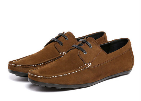 Fashion Flats Mens Leather Loafers Luxury Handmade Suede Shoes