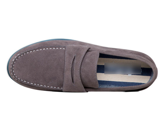 Fashion Mens Casual Leather Slip On Shoes / Mens Flat Loafers Shoes