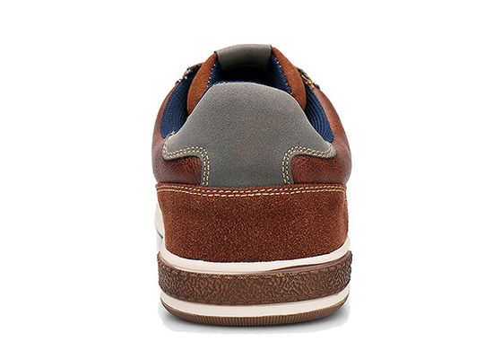Leather Stitching Mens Lace Up Sneakers Casual Mens Slip On Oxford Shoes For Summer