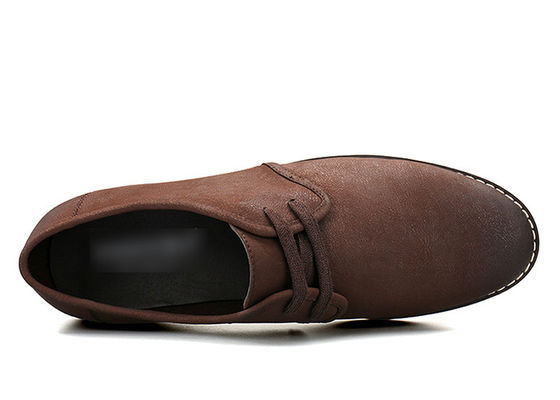 Low Heel Mens Leather Casual Shoes Comfortable Suede Upper Men Casual Oxford Shoes