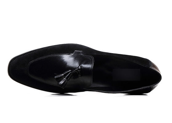 Slip On Tassel Shoes Mens Leather Casual Shoes / Mens Leather Driving Moccasins
