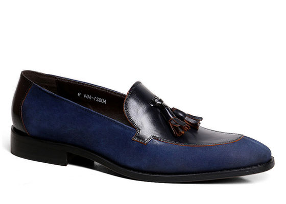 Adult Mens Suede Penny Loafers Flat Slip On Mens Moccasin Leather Shoes