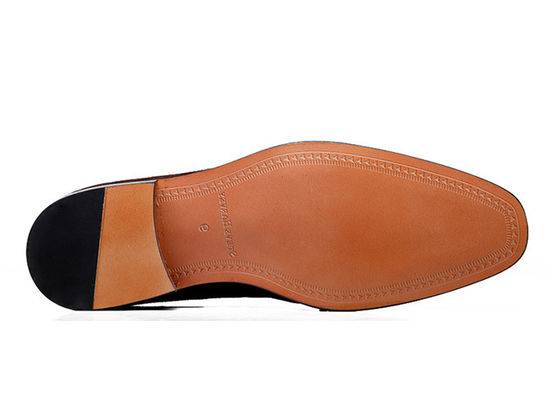 Tassel Penny Suede Leather Dress Shoes , Spring / Autumn Mens Leather Slip On Shoes