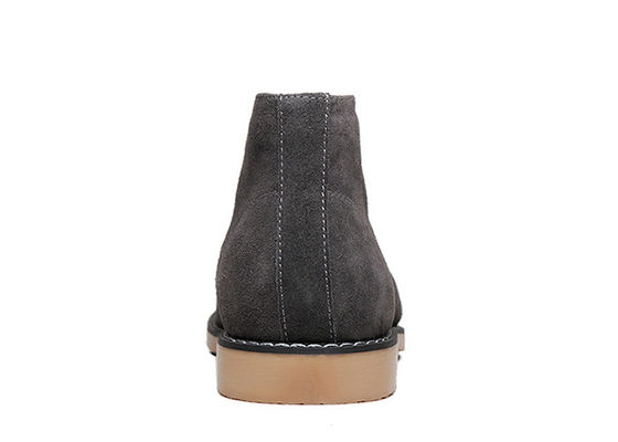 Winter Mens Suede Desert Boots Round Toe Lace - Up Mens High Top Casual Shoes