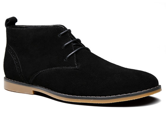 Fashion Mens Suede Ankle Boots Genuine Leather Mens Winter Dress Boots