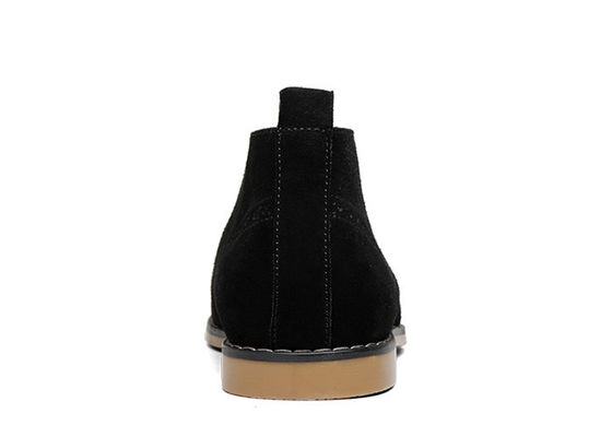Fashion Mens Suede Ankle Boots Genuine Leather Mens Winter Dress Boots