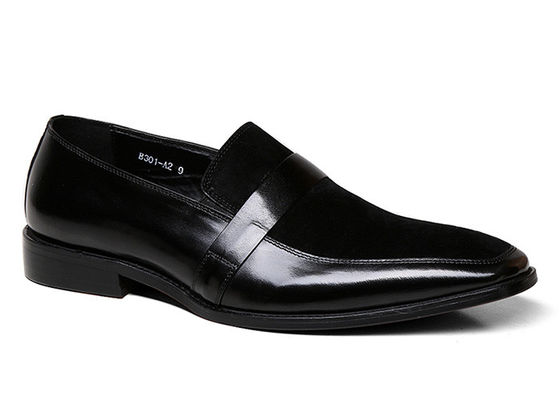 Mixed Colors Mens Leather Casual Shoes With Genuine Leather Nubuck Leather Stitching