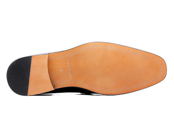 Mixed Colors Mens Leather Casual Shoes With Genuine Leather Nubuck Leather Stitching