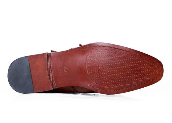 Men'S Goodyear Welted Shoes , Handmade  Double Monk Strap Mens Shoes