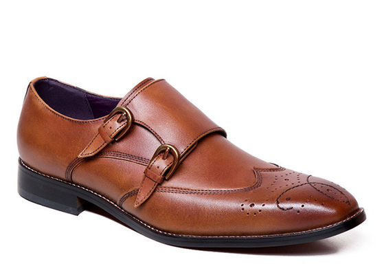 Men'S Goodyear Welted Shoes , Handmade  Double Monk Strap Mens Shoes
