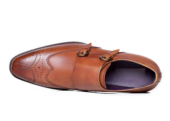 Men'S Goodyear Welted Shoes , Handmade  Double Monk Strap Mens Shoes