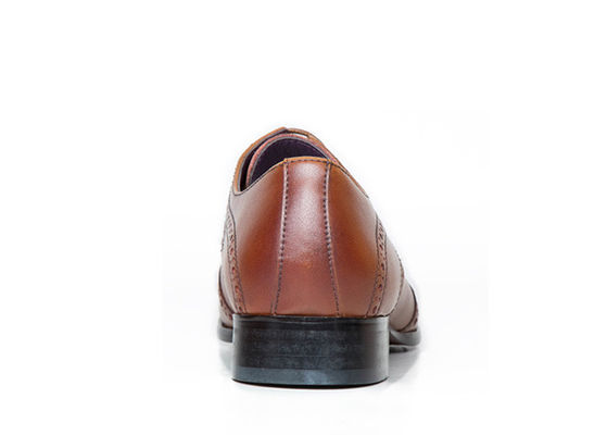 Carved Business Mens Casual Brogue Shoes Goodyear Handmade Mens Dress Shoes