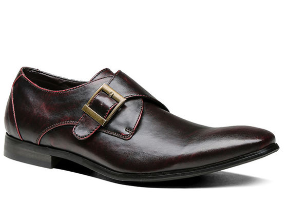 Custom Men's Dress Shoes Handmade Brown Monk Strap Dress Shoes
