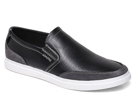 Summer Handmade Mens Slip On Sneakers Hollow Out Mens Black Driving Loafers
