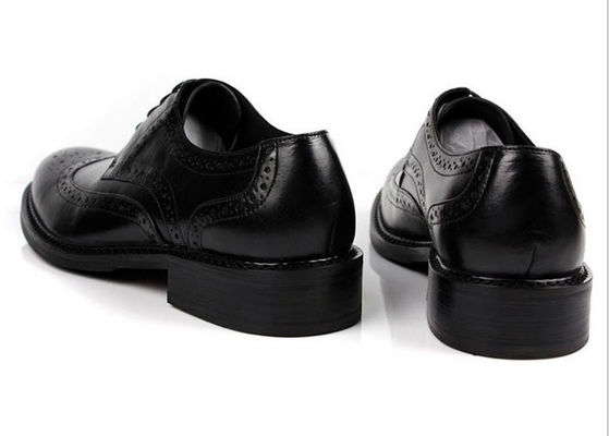 Genuine Leather Men's Dress Shoes Dark Brown Spring Autumn Shoes