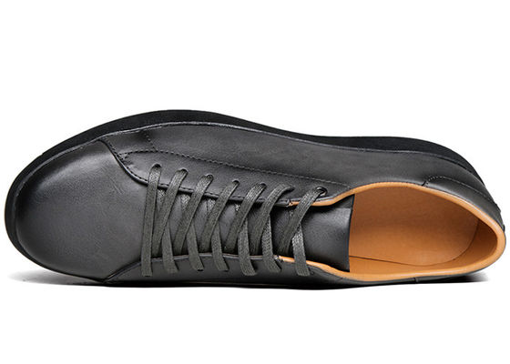 Spring / Autumn Mens Lace Up Leather Sneakers Trendy Walking Fashion Shoes Men Sneakers