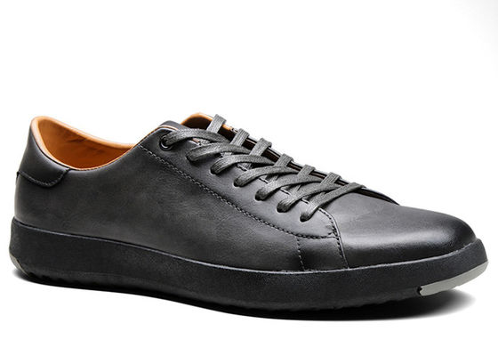 Spring / Autumn Mens Lace Up Leather Sneakers Trendy Walking Fashion Shoes Men Sneakers