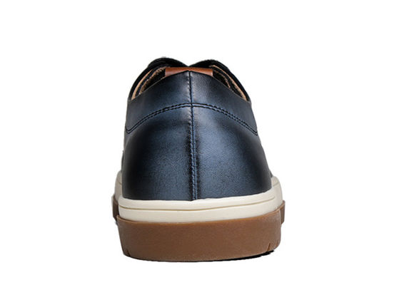 Leather Round Toe Mens Lace Up Sneakers Fashion Mens Skateboard Shoes