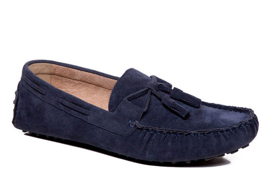 Breathable Flat Tie Up Shoes Round Toe Fashion Suede Leather Dress Shoes