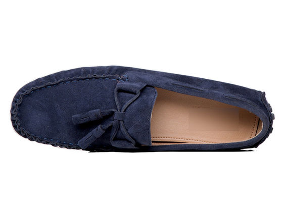 Breathable Flat Tie Up Shoes Round Toe Fashion Suede Leather Dress Shoes
