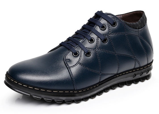 OEM / ODM Casual Leather Oxford Shoes , Mens Genuine Leather Sneakers