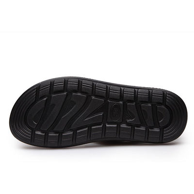 Brown Mens Leather Summer Sandals , Casual Soft Bottom Sandals