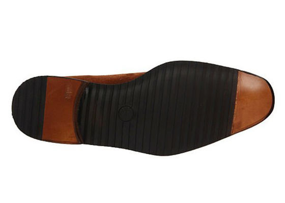 Handcrafted Mens Brown Leather Brogue Shoes , Goodyear Mens Monk Strap Dress Shoes
