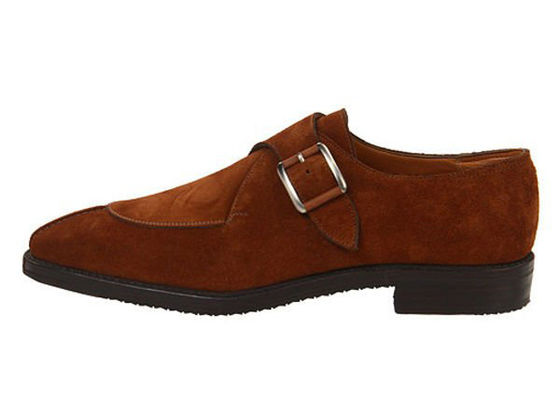 Handmade Men'S Lace Up Oxford Shoes , Genuine Leather Monk Strap Brogue Shoes