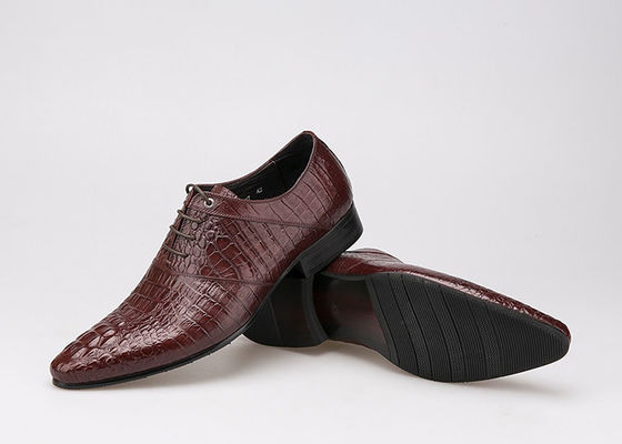 100% Genuine Leather Men'S Wedding Dress Shoes Durable Goodyear Welted Leather Shoes