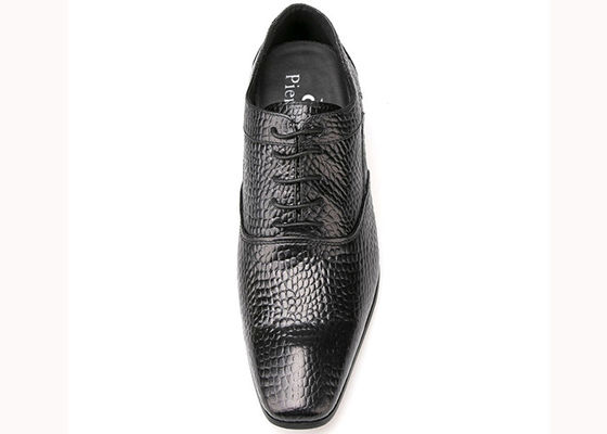 7 Cm Black Thick Heel Men'S Wedding Dress Black / Brown Shoes Mens Patent Leather Shoes