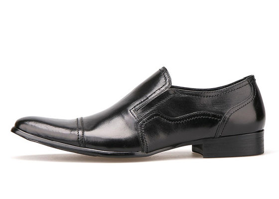 Spring / Autumn Mens Leather Dress Shoes Square Toe Flats Formal Business Shoes