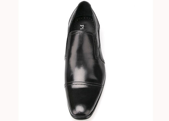 Spring / Autumn Mens Leather Dress Shoes Square Toe Flats Formal Business Shoes