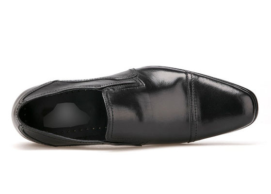Spring / Autumn Mens Leather Dress Shoes Square Toe Flats Formal Business Shoes