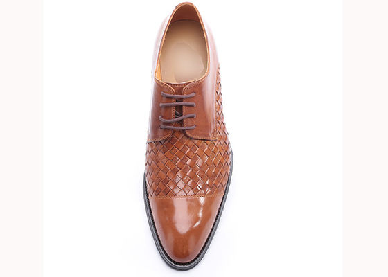 Party / Wedding Men Formal Dress Shoes Round Toe Mens Brown Derby Shoes