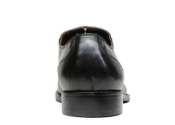 Flats Mens Black Oxford Shoes Comfortable Insole Lacing Business Dress Shoes